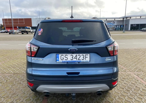 Ford Escape cena 60500 przebieg: 78000, rok produkcji 2017 z Słupsk małe 277